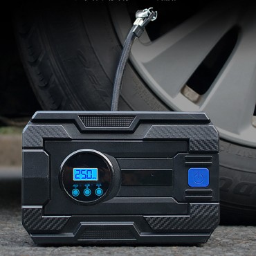 12V 35L/min Digital LCD Display Tire Air Pump Compressor Portable Tire Pressure With LED Light Electric Auto Pump For Motorcycle Inflatable Boat Bicycle Automobile Car