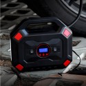 150PSI 120W Multifunctional LCD Car Air Compressor Inflator Pump 25 Cylinder Digital Display Tyre Inflator With Flashlight Tire Pressure Gauge