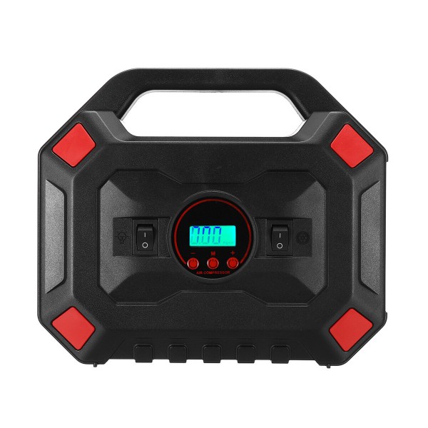 150PSI 120W Multifunctional LCD Car Air Compressor Inflator Pump 25 Cylinder Digital Display Tyre Inflator With Flashlight Tire Pressure Gauge