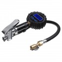 Car Tyre LCD Digital Display Inflation Meter Compressor Pressure Hose Gauge Inflator Pump