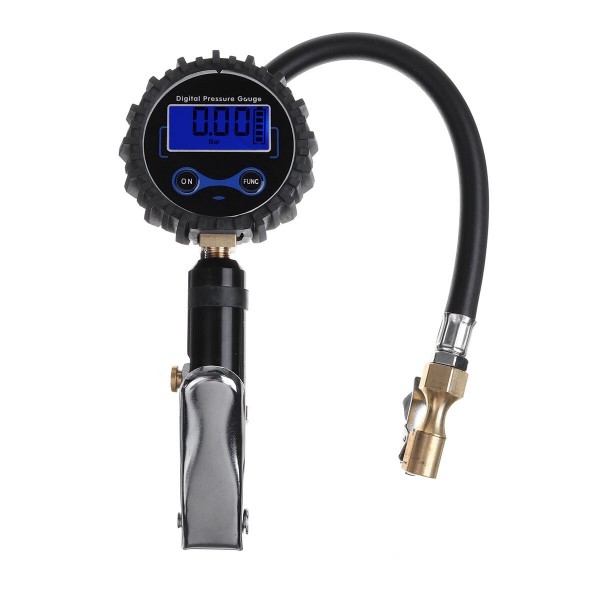 Car Tyre LCD Digital Display Inflation Meter Compressor Pressure Hose Gauge Inflator Pump