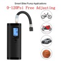 Upgraded 3 IN 1 Wireless 120Psi Portable Air Pump 20L/min Cordless Tire Compressor Intelligent Digital LED Tyre Inflator Power Bank Hand-held 2000mAh