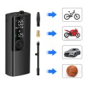120PSI Portable Inflatable Pump 2000mAh with LED Light Multi-function Digital Display Mini Air Compressor Tyre Inflator Rechargeable Air Pump for Car Motorcycle Bicycle Balls