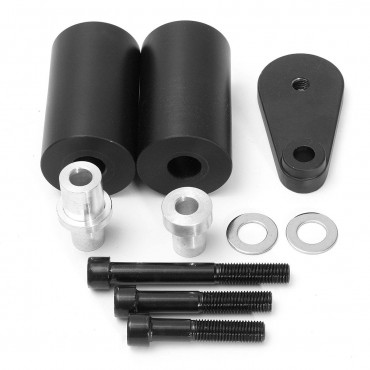 No Cut Black Frame Sliders Sport Bike Crash For Yamaha YZF R6 03-05 R6S 06-09