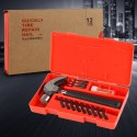 12pcs Vacuum Tire Emergency Fast Repair Leak-filling Car Tyre-repairing Nails Tool Kit with Claw Hammer Iron Chrome Universal