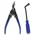 2Pcs 8inch Rivet Removal Nail Plier + Clamp Puller