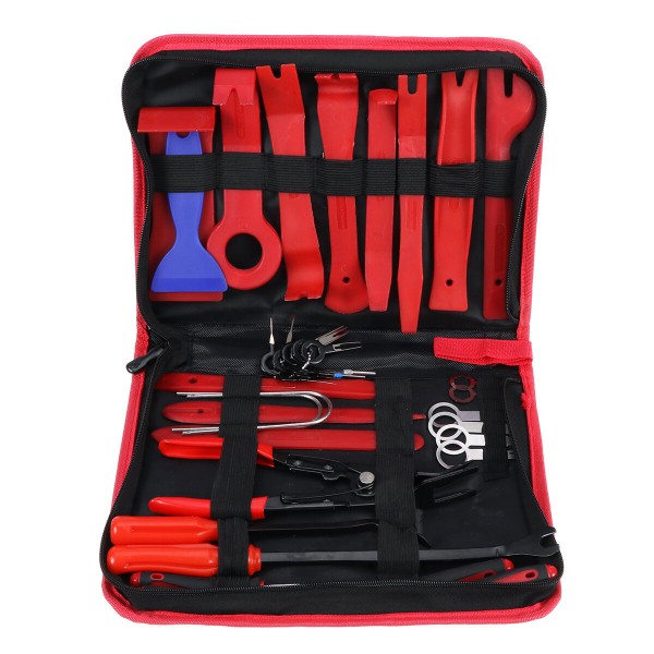 38pcs Car Trim Removal Tool Set Hand Tools Pry Bar Panel Door Clip Interior Kit