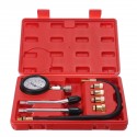 8Pcs G326 Gasoline Engine Compression Tester Auto Petrol Gas Engine Cylinder Automobile Pressure Gauge Tester Automotive Test Kit 0-300psi With Case