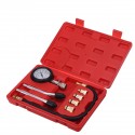 8Pcs G326 Gasoline Engine Compression Tester Auto Petrol Gas Engine Cylinder Automobile Pressure Gauge Tester Automotive Test Kit 0-300psi With Case