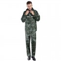 Camouflage Raincoat Camping Hiking Motorcycle With Waterproof Face Mask Adult Rainwear Suits