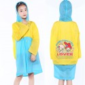 Child Kids Hooded Schoolbag Rain Coat Poncho Raincoat Jacket Cover Long Rainwear Poncho PVC