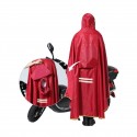 Double Motorcycle Scooter Men Women Rain Coat With Clear Visor Electric Bike 4XL