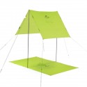 270T/20D 3 in 1 Raincoat Waterproof Backpack Cover Outdoor Awning Camping Mini Tarp Sun Shelter