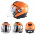 SM519 ECE Double Lens Motorcycle Half Face Helmet