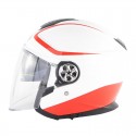 SM519 ECE Double Lens Motorcycle Half Face Helmet
