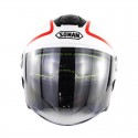 SM519 ECE Double Lens Motorcycle Half Face Helmet