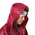 Waterproof Lightweight Rain Jacket Outdoor Hooded Raincoat Rain Cape Coat Cover Raincover