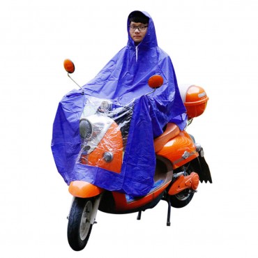 Waterproof Motorcycle Raincoat Scooter Mobility Rain Coat Cape Poncho PVC
