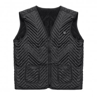 5 Pads Heated Sleeveless Vest Unisex Thermostatic Heating USB Intelligent 3 Gear M/L/XL/2XL/3XL