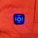 Blue Green Electric USB Heating Jacket Waterproof Antifouling Three-gear Temperature Control With Hat