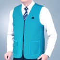 Blue/Pink Unisex Electric Battery Heated Heating Pad Vest Winter Warm Up Jacket Warmer