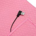 Blue/Pink Unisex Electric Battery Heated Heating Pad Vest Winter Warm Up Jacket Warmer