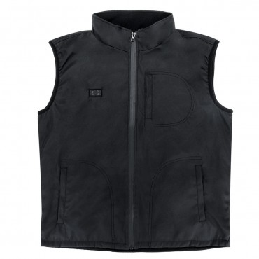 Dual Button USB Electric Outdoor Heated Vest Clothes Carbon Fiber Warm Back Belly Heat 3 Gear Control