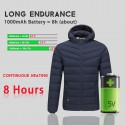 Electric USB Intelligent Heating Heater Coats Warm Heated Jacket For Men Women