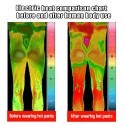 Electric USB Winter Heated Warm Pants Trousers Heating Fleece Skiing Warmer Men L-7XL