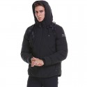 Electronic USB Heated Jacket Intelligent Heating Warm Back Cervical Spine Hooded Work Motorcycle Skiing Riding Coat