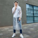 Frosted Transparent Rain Coat Raincoat With Detachable Hat Casual Cut For Men And Women from