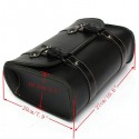 Motorcycle Saddle Leather Bag Storage Tool Pouch