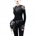 Motorcycle Steampunk Waist Bag PU Leather Handbag Shoulder Gothic Retro Victorian Style