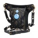 Motorcycle Steampunk Waist Bag PU Leather Handbag Shoulder Gothic Retro Victorian Style