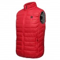 Red Unisex USB Heating Vest Smart Winter Body Warmer Outdoor Racing Jacket Heater Xmas Gift