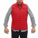 Red Unisex USB Heating Vest Smart Winter Body Warmer Outdoor Racing Jacket Heater Xmas Gift