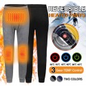 Szie L Women Men's Winter Heated Pants USB Electric Heating Fleece Trousers Thick