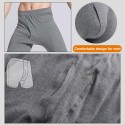 Szie L Women Men's Winter Heated Pants USB Electric Heating Fleece Trousers Thick