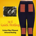 USB Electric Heated Pants Ladies Womens Warm Heating Base Layer Elastic Trousers