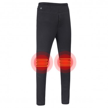 USB Electric Heated Pants Trousers Elastic Heating Winter Thermal Legging