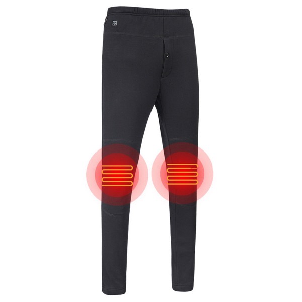 USB Electric Heated Pants Trousers Elastic Heating Winter Thermal Legging