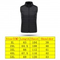 USB Intelligent Heating Sleeveless Jacket Vest Eiderdown Filling Zipper Winter