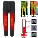 USB Mens Women Electric Heated Warm Pants Warmer Rapid Heating Elastic Trousers