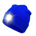 USB Rechargeable Wool Repair Cap LED Lighted Warm Hat