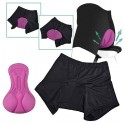 XS-XXXL Sport Underwear Women 3D Gel Padded Short Pants Breathable