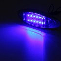 10Pcs Blue 24V LED Side Marker Light Flash Strobe Emergency Warning Lamp For Boat Car Truck Trailer