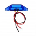 10Pcs Blue 3LED 24V Side Marker Indicator Light Clearance Lamp Truck Trailer Lorry Van