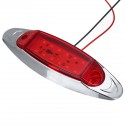 10Pcs Red 24V LED Side Marker Light Flash Strobe Emergency Warning Lamp For Boat Car Truck Trailer