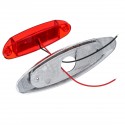 10Pcs Red 24V LED Side Marker Light Flash Strobe Emergency Warning Lamp For Boat Car Truck Trailer