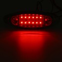 10Pcs Red 24V LED Side Marker Light Flash Strobe Emergency Warning Lamp For Boat Car Truck Trailer